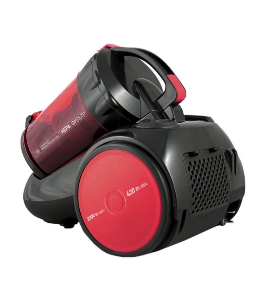 Пылесос Centek CT-2524 черный/красный, 420/2300 Вт, уборка сухая, пылесборник контейнер 2 л
