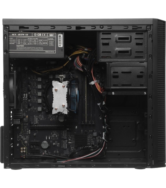 Компьютер Amur Нарвал B7I21 MT i3 12100 (3.3) 16Gb SSD 256Gb UHDG 730 FreeDOS GbitEth 400W мышь клавиатура черный (RUS) (2147002)