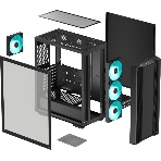 Компьютерный корпус MidiTower Deepcool CC560 A-RGB черный (ATX, без БП, ARGB, USB3.2 Type-A+USB 2.0 Type-A) (R-CC560-BKTAA4-G-2), фото9
