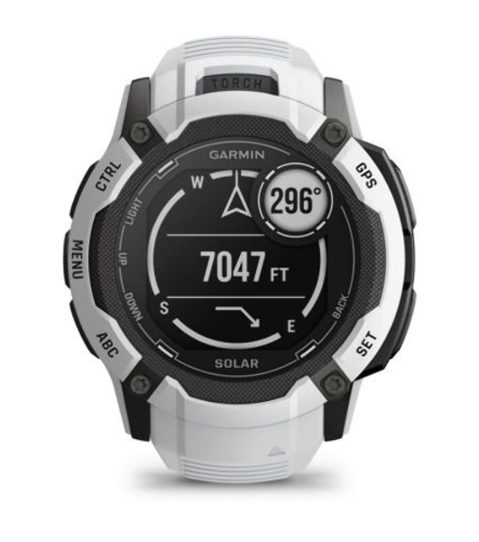 Умные часы Garmin Instinct 2X Solar, 1.0' MIP, 5G, Bluetooth, IPX7, белый