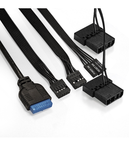 Компьютерный корпус Minitower ExeGate Mistery R2-NPX500 (mATX, БП 500NPX с вент. 12 см, 2*USB+1*USB 3.0, аудио, черный, 1 вент. 12см с RGb подсветкой и полоса на передней панели, боковая панель - закаленное стекло)