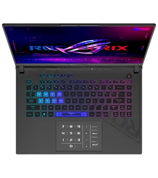Ноутбук ASUS ROG Strix G16 G614PR-RV027 Grey AMD Ryzen 9 8940HX 2400MHz/16'/1920x1200/16Gb/1024Gb SSD/NVIDIA GeForce RTX 5070 Ti 12Gb/Wi-Fi/Bluetooth/Без ОС