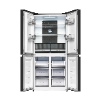 Холодильник Kuppersberg NFFD 186 BG черное стекло трехкамерный 303/172л морозилка сбоку, No Frost, Side by Side, фото3