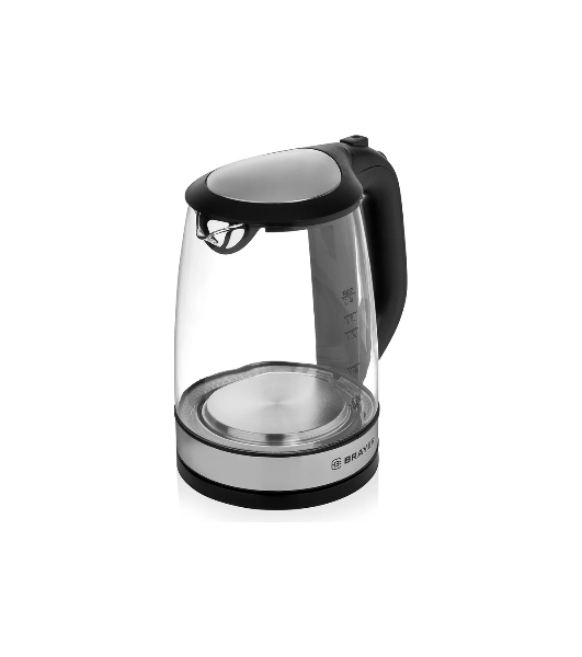Электрочайник BRAYER BR1040BK черный, 2.0 л, 2200 Вт, скрытый нагревательный элемент