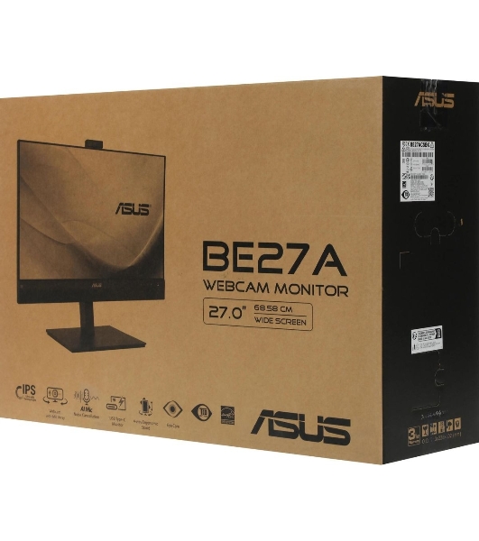 Монитор 27' ASUS BE27ACSBK IPS 2560x1440, 60 Гц, 5 мс, 16:9, 350 кд/м2, 1xHDMI, 2хDP, USB-C, 1x3.5 мм, черный
