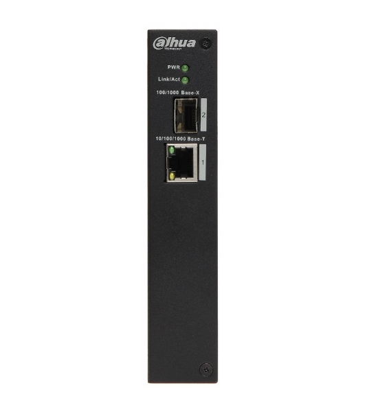 Коммутатор Dahua DH-PFS3102-1T, 1×1 Гбит/с RJ-45 + 1×1 Гбит/с SFP, неуправляемый, промышленный