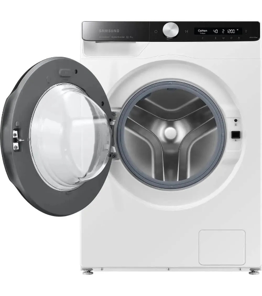 Стиральная машина Samsung WW80AG6S28AELP белый, загрузка фронтальная 8 кг, 1200 об/мин, класс: A+++