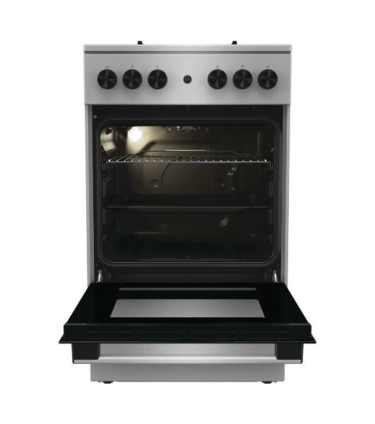 Плита газовая Gorenje GGI5A21XJ серебристый, конфорок 4 газовых, духовка 61 л, 50 см x 85 см x 59.4 см