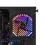 Компьютерный корпус Minitower ExeGate Mistery R2-NPX500 (mATX, БП 500NPX с вент. 12 см, 2*USB+1*USB 3.0, аудио, черный, 1 вент. 12см с RGb подсветкой и полоса на передней панели, боковая панель - закаленное стекло), фото4