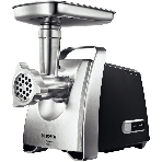 Мясорубка электрическая Bosch MFW68660 черный, 2200 Вт, 4.3 кг/мин, реверс, защита от перегрузки, металлический лоток, насадки - 10, фото 1