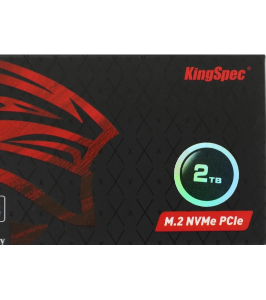 Накопитель SSD KingSpec NX-2Tb, 2000Gb, PCIe 3.0 x4, M.2 2280, NVMe, R/W 3400/3100