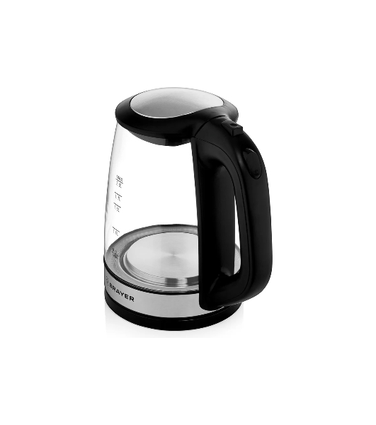 Электрочайник BRAYER BR1040BK черный, 2.0 л, 2200 Вт, скрытый нагревательный элемент