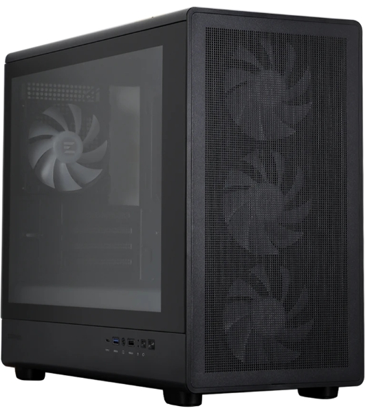 Компьютерный корпус ZALMAN M5, MATX, BLACK, WINDOW, 1xCombo (3.5'' or 2.5''), 1x3.5', 2x2.5', 1xUSB2.0, 1xUSB3.0, 1xUSB Type-C, FRONT 3x120мм ARGB, REAR 1x120мм ARGB