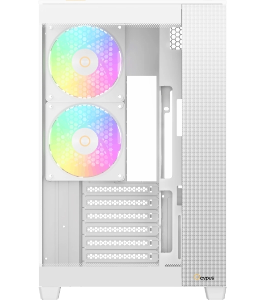 Корпус Ocypus Delta C74 ARGB White, Midi-Tower, белый, 2 x 120 мм