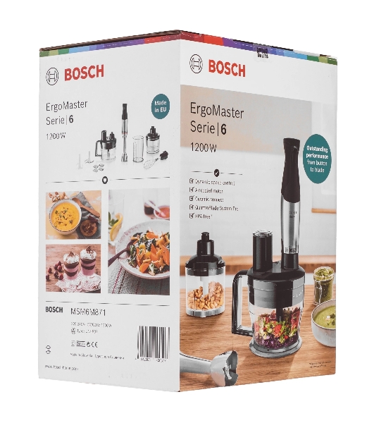 Блендер погружной Bosch MSM6M871 1200 Вт, черный