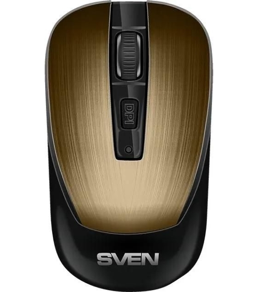 Мышь беспроводная SVEN RX-380W античная бронза, 1600 dpi, радиоканал, USB, кнопки - 4