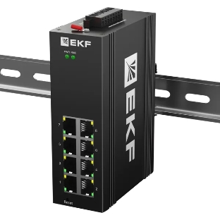 Коммутатор EKF TSX-ML2-8GTP, 8×1 Гбит/с PoE, управляемый