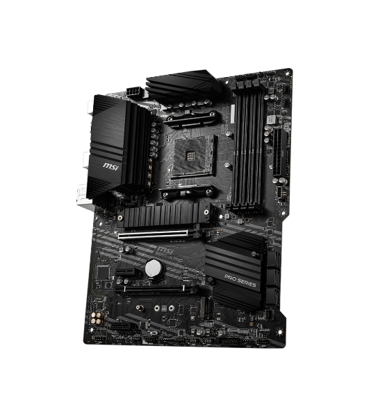 Материнская плата MSI B550-A PRO, AM4, AMD B550, 4xDDR4, 6xSATA, 2xM.2, 1xPCI-E 4.0 x16, 1xPCI-E 3.0 x16, 2xPCI-E x1, 1xHDMI, 1xDP, 1x 1Gb LAN, 4xUSB-A 2.0, 2xUSB-A 3.2 Gen 1, 1xUSB-A 3.2 Gen 2, 1xUSB-C 3.2 Gen 2, 6x3.5 мм, 7.1, ATX
