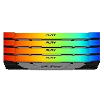 Оперативная память Kingston Fury Renegade, DDR4, 128Gb (4x32Gb), 3600MHz, CL18, DIMM, радиатор, RGB, черный/серебристый, фото3