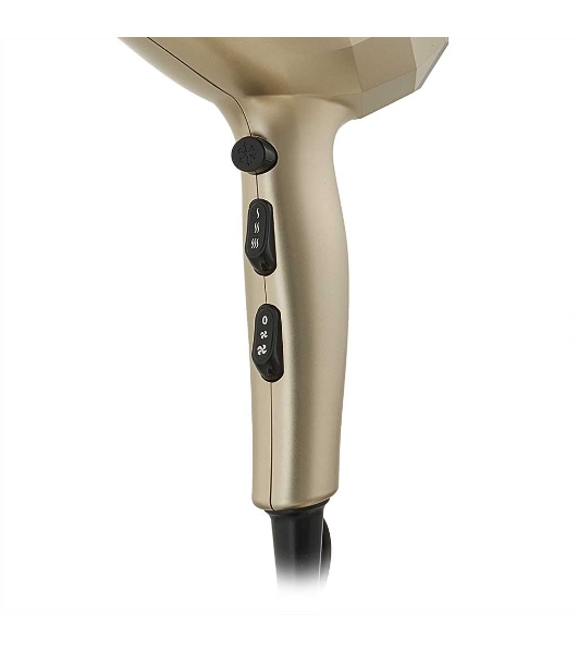 Фен DELTA LUX DL-0941 золотой/черный, 2200 Вт, ионизация