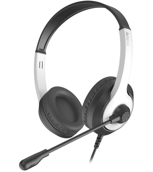 Гарнитура A4Tech Fstyler FH100U белый/черный, проводная