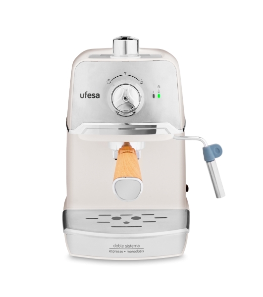 Кофеварка рожковая Ufesa CE7238 CREAM бежевый, исп. кофе - молотый, 1.2 л, 850 Вт, 20 бар