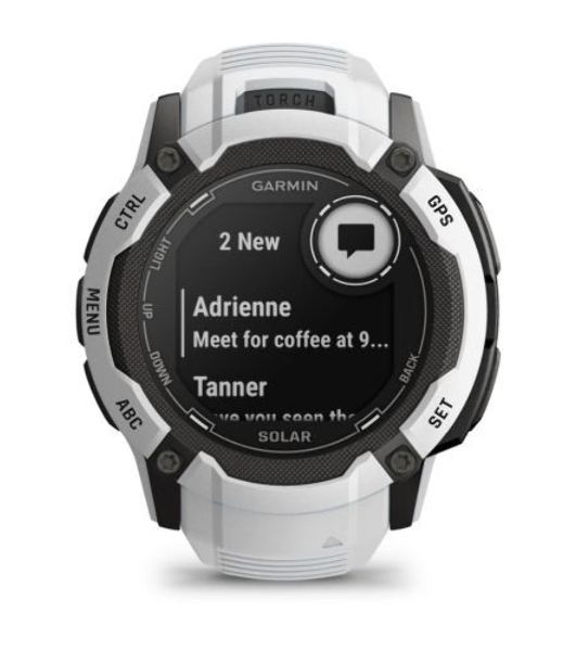 Умные часы Garmin Instinct 2X Solar, 1.0' MIP, 5G, Bluetooth, IPX7, белый
