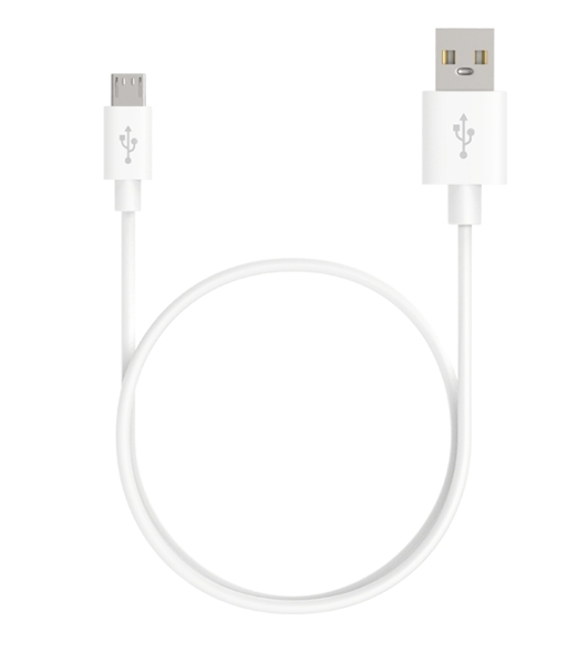 Кабель Maxvi MC-01 plus white USB-A - microUSB, 2A ток макс. нагрузки 2А, макс. напряжение 5V; стандарт USB 2.0; длина 1.2м, материал PVC, белый