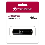 Флешка USB Transcend JetFlash 350 (TS16GJF350), 16Gb, USB 2.0, R/W 15/7, черный, фото 1