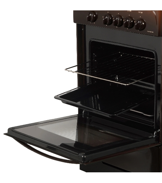 Плита газовая Gefest CG 50М02 К83 коричневый, конфорок 4 шт, духовка 42 л, 50 см x 85 см x 53 см
