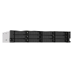 Сетевое хранилище без дисков SMB QNAP TS-1273AU-RP-8G NAS 12 HDD trays, 2x 2.5 GbE, rackmount, 2 PSU. 4-core AMD V1500B2,2 GHz, RAM 8 Gb (8 Gb UDIMM DDR4 (1 x 8 Gb) up to 32 Gb (2 x 16 Gb)). W/o rail kit RAIL-B02, фото2