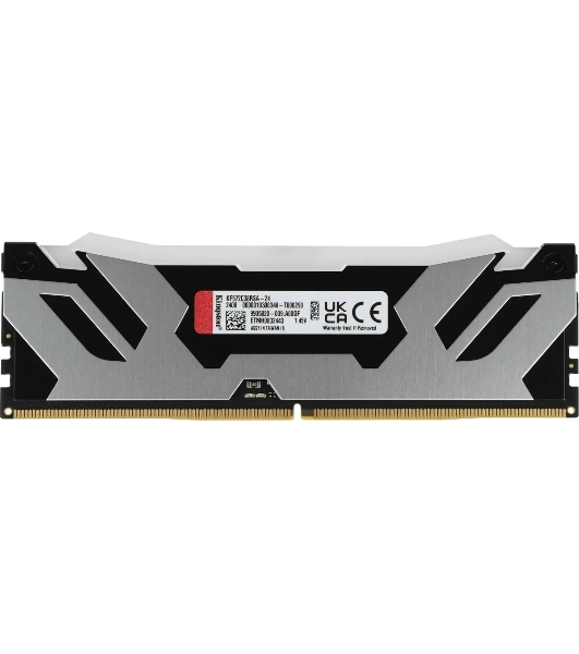 Оперативная память Kingston Fury Renegade RGB, DDR5, 24GB (1x24 GB), 7200 MHz, CL38, радиатор, RGB, серебристый