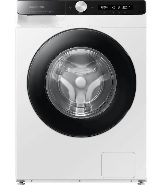 Стиральная машина Samsung WW80AG6S28AELP белый, загрузка фронтальная 8 кг, 1200 об/мин, класс: A+++