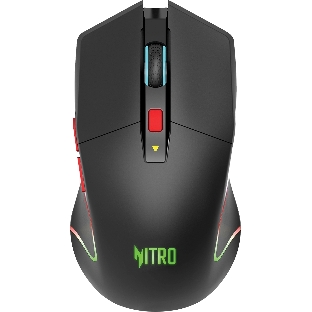 Мышь беспроводная Acer Nitro OMR304 черный, 3200 dpi, радиоканал, Bluetooth, USB, кнопки - 8