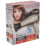 Фен DELTA LUX DL-0941 золотой/черный, 2200 Вт, ионизация, фото6