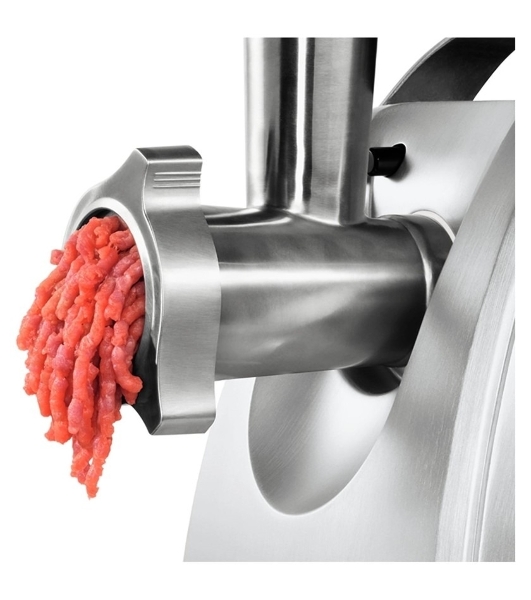 Мясорубка электрическая Bosch MFW68660 черный, 2200 Вт, 4.3 кг/мин, реверс, защита от перегрузки, металлический лоток, насадки - 10