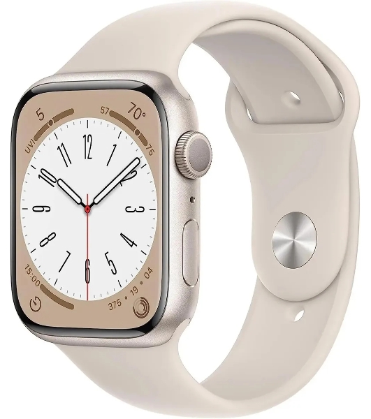 Умные часы Apple Watch Series 8 A2771, 1.9' OLED, Wi-Fi, Bluetooth, NFC, IP6X, сияющая звезда