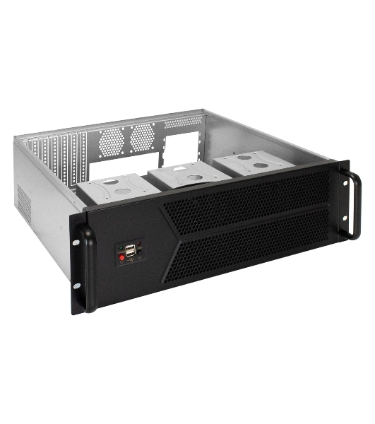 Серверный корпус ExeGate Pro 3U450-12 (RM 19', высота 3U, глубина 450, БП 2U-800ADS, 2*USB)