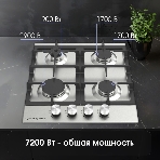 Газовая варочная панель Zigmund & Shtain G 15.4 S независимая, нержавеющая сталь, фото4