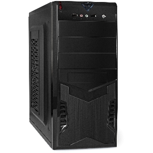 Корпус ExeGate CP-601-CP400, Midi-Tower, чёрный, БП 400 Вт