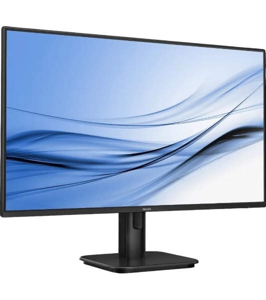 Монитор 27' Philips 27E1N1200A IPS 1920x1080, 100 Гц, 4 мс, 16:9, 300 кд/м², HDMI 1.4, DP 1.2, VGA, 3.5 мм, динамики (2x2 Вт), черный