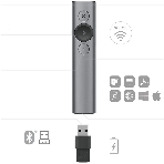 Презентер Logitech Spotlight R-R0011 серый, Bluetooth, кнопки - 3, фото5
