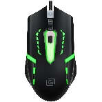 Мышь проводная Oklick 398G черный, 2400 dpi, USB, кнопки - 4, фото 1
