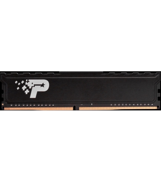 Оперативная память Patriot Signature Premium, DDR4, 16GB (1x16GB), 2666 MHz, CL19, с радиатором, чёрный