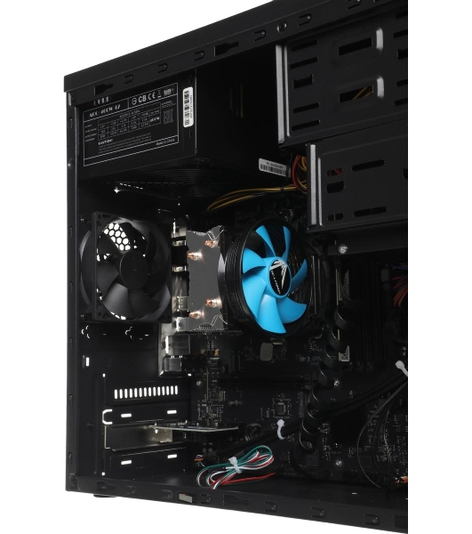 Компьютер Amur Нарвал B7I21 MT i3 12100 (3.3) 16Gb SSD 512Gb UHDG 730 FreeDOS 2.5xGbitEth 400W мышь клавиатура черный (RUS) (2147008)