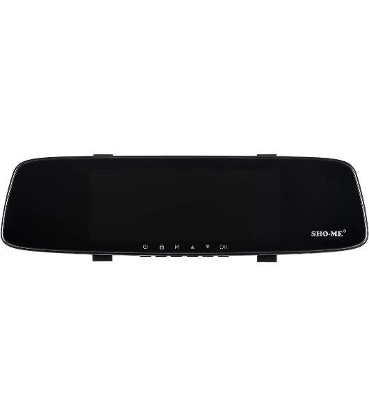 Видеорегистратор Sho-Me Combo Mirror WiFi Duo, 1920x1080, 7', с камерой заднего вида, GPS/ГЛОНАСС, Wi-Fi, G-сенсор, датчик движения, GPS-информатор