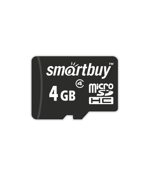Флеш карта Micro SDHC 4Gb Smartbuy Сlass 4 (без адаптеров)