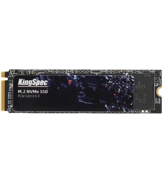 Накопитель SSD KingSpec NE-512, 512Gb, M.2 2280, PCIe 3.0 x4, NVMe, R/W 2400/1700