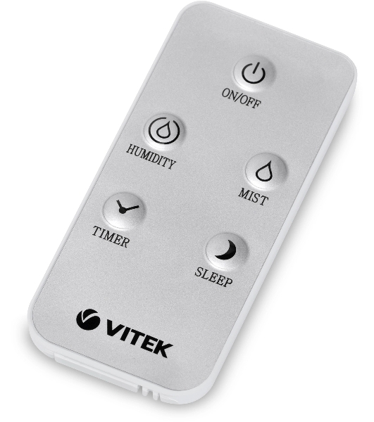 Увлажнитель воздуха Vitek VT-2348 белый, 30 м², 5.2 л, ультразвуковой, гигростат, пульт ДУ