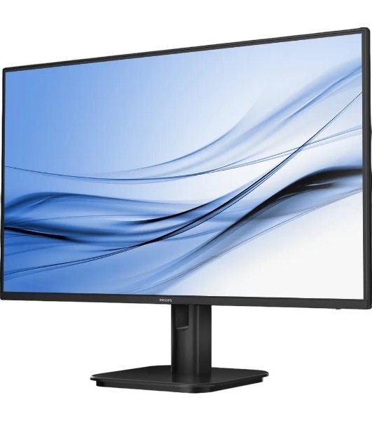 Монитор 27' Philips 27E1N1200A IPS 1920x1080, 100 Гц, 4 мс, 16:9, 300 кд/м², HDMI 1.4, DP 1.2, VGA, 3.5 мм, динамики (2x2 Вт), черный